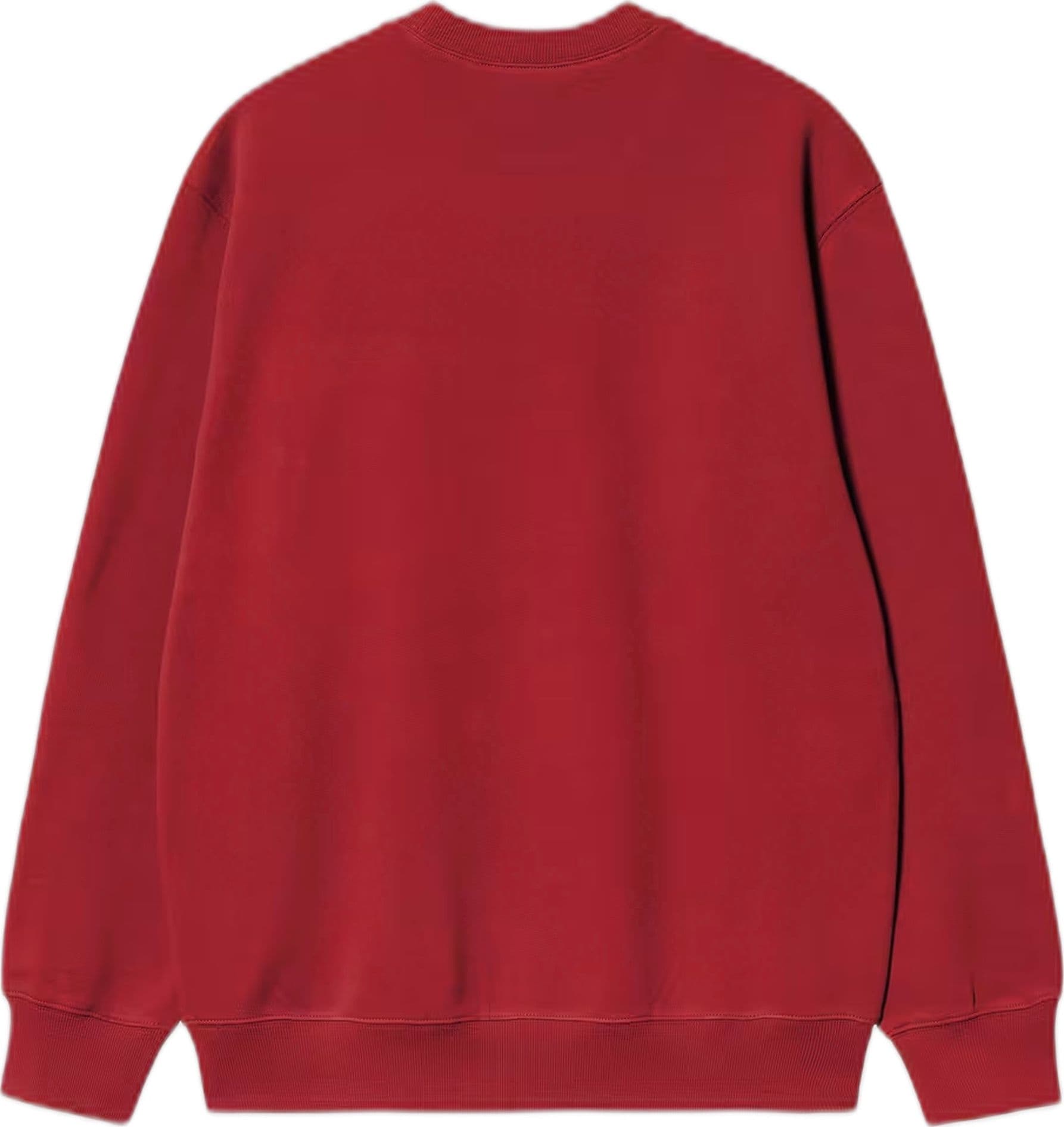 CARHARTT WIP felpa carhartt wip carhartt sweat - scarlet / graphite - 3