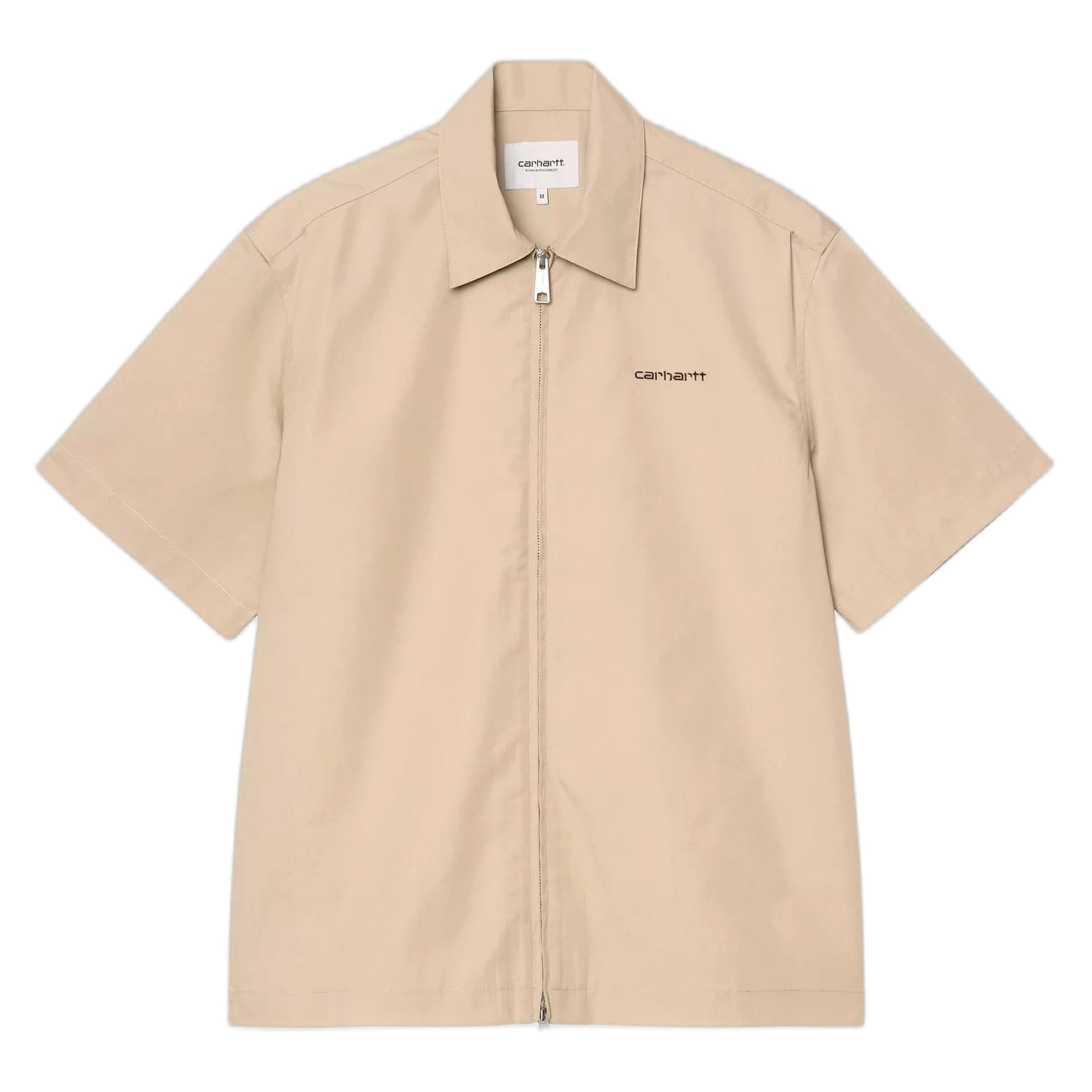 CARHARTT WIP camicia carhartt wip s/s postal zip shirt - iroko / black - 3