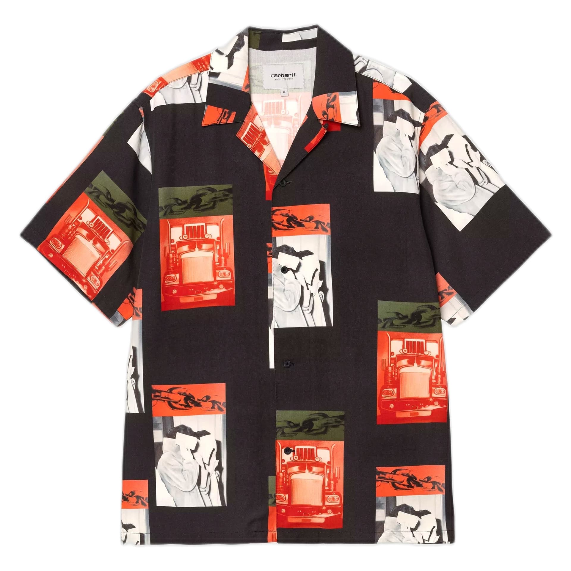 CARHARTT WIP camicia carhartt wip s/s sean hamilton shirt - sean hamilton print /black - 3