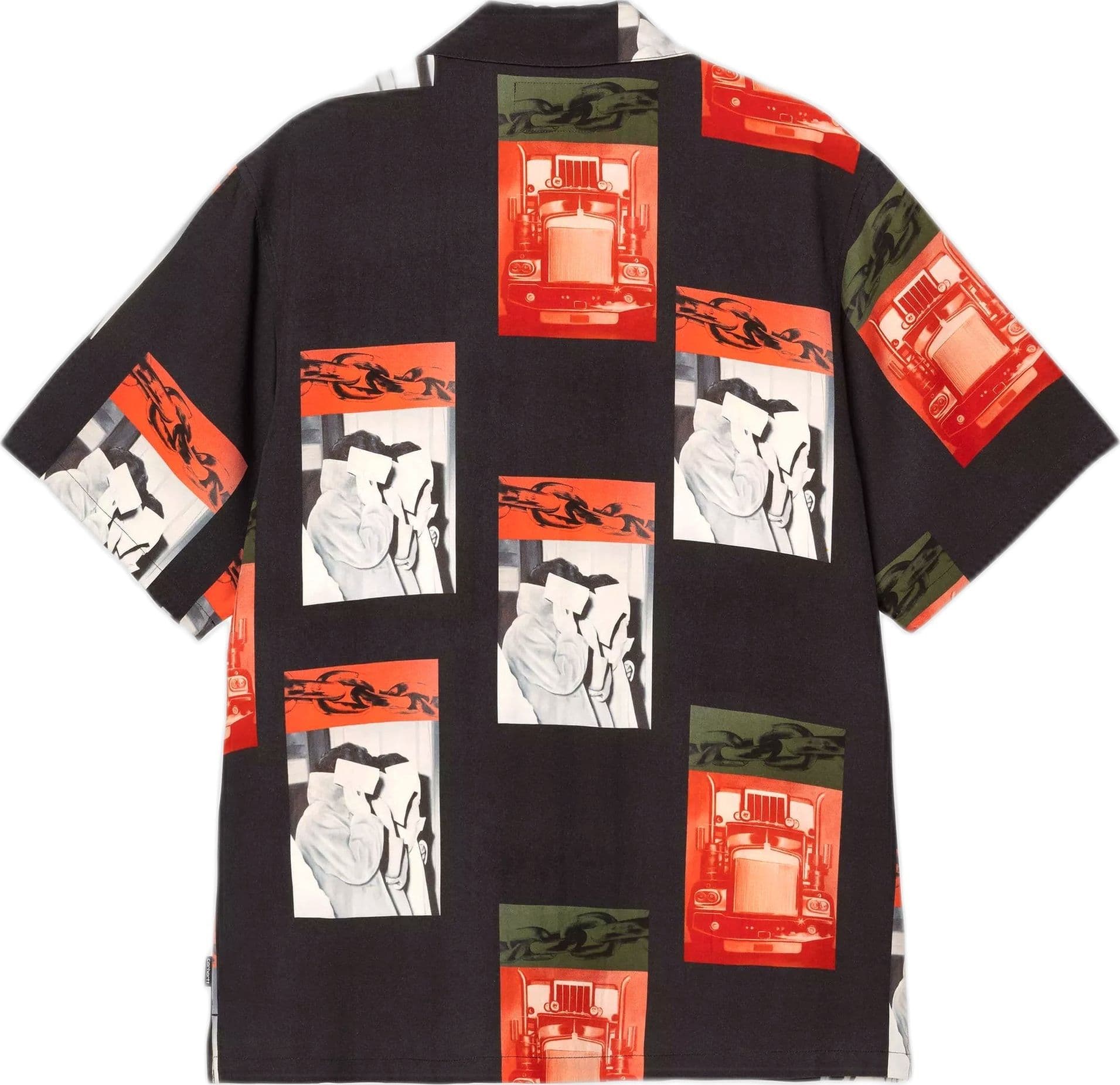 CARHARTT WIP camicia carhartt wip s/s sean hamilton shirt - sean hamilton print /black - 2