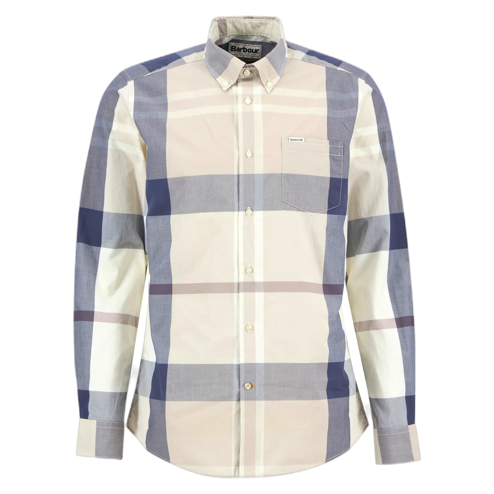 BARBOUR camicia barbour harris tailored shirt - oban mist tartan - 2