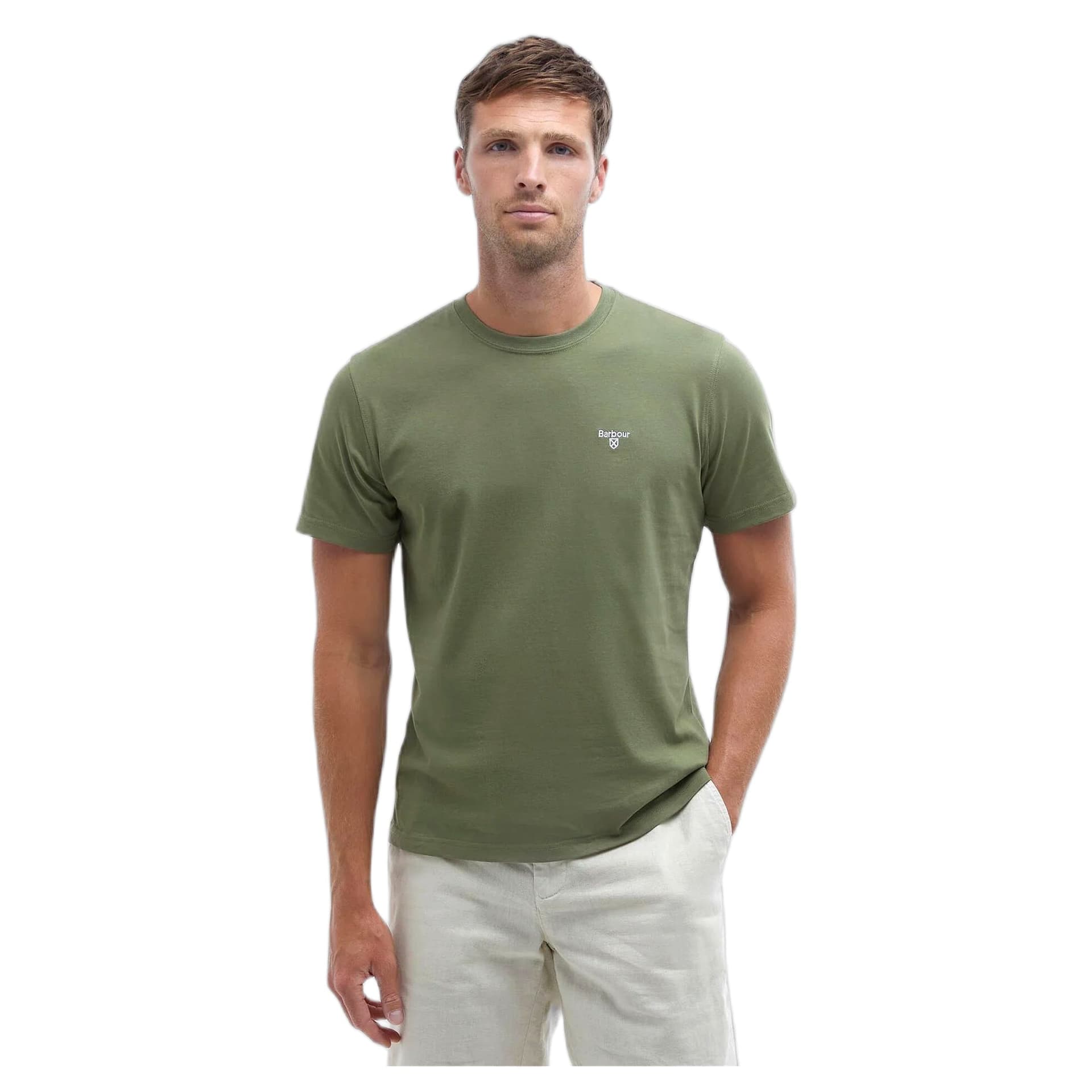BARBOUR t-shirt barbour essential sports tee - burnt olive - 2