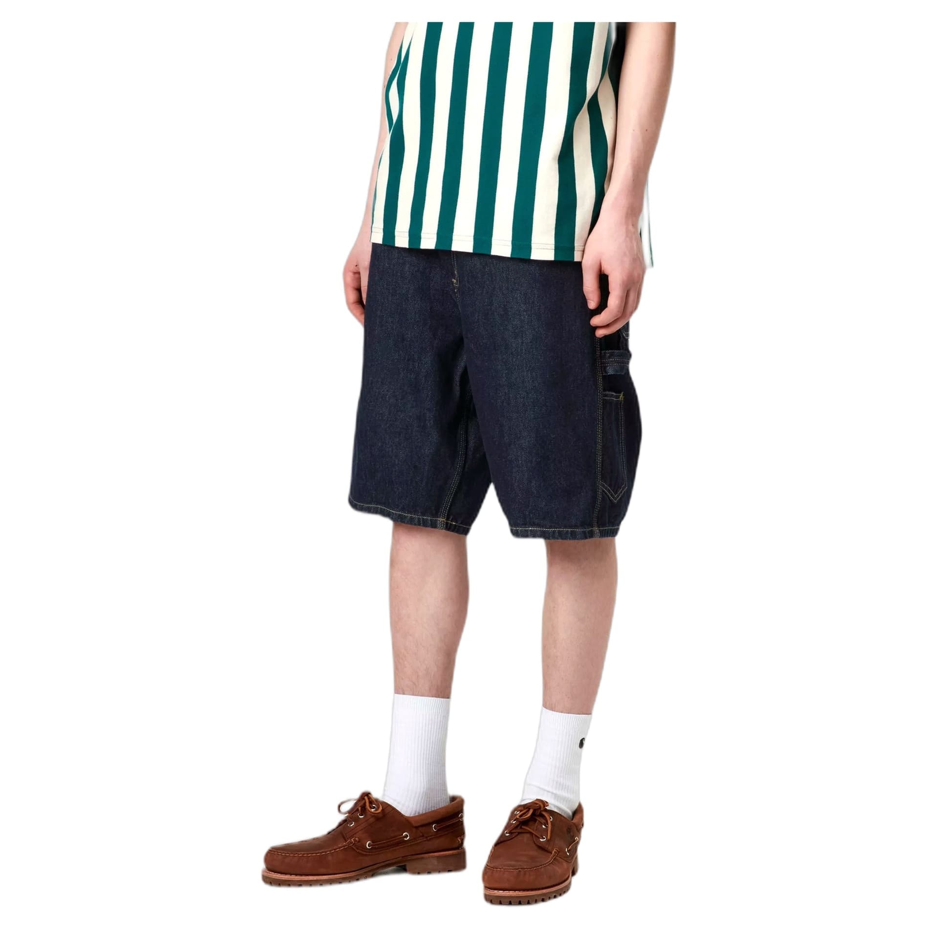 CARHARTT WIP bermuda carhartt wip single knee short - blue rinsed - 4