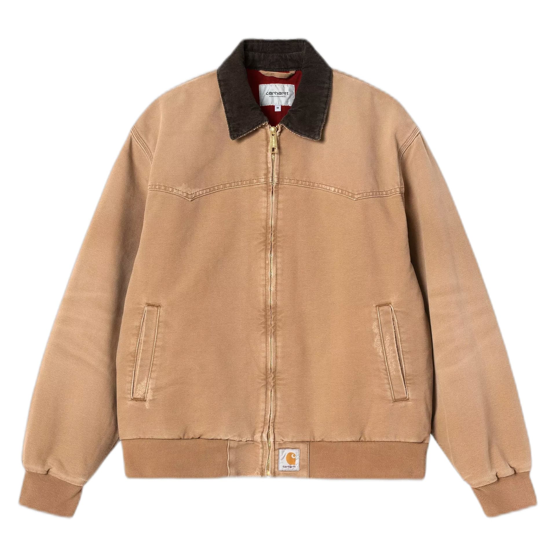 CARHARTT WIP giacca carhartt wip og santa fe jacket - hamilton brown / tobacco grind wash - 7