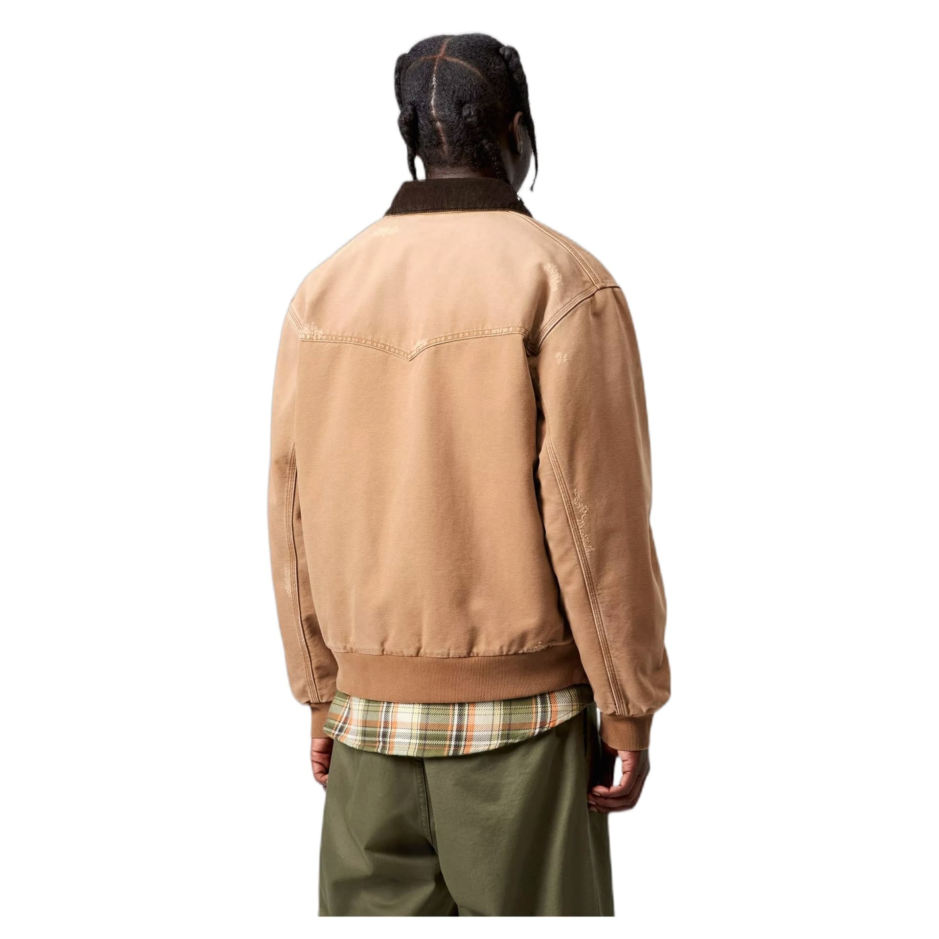 CARHARTT WIP giacca carhartt wip og santa fe jacket - hamilton brown / tobacco grind wash - 5