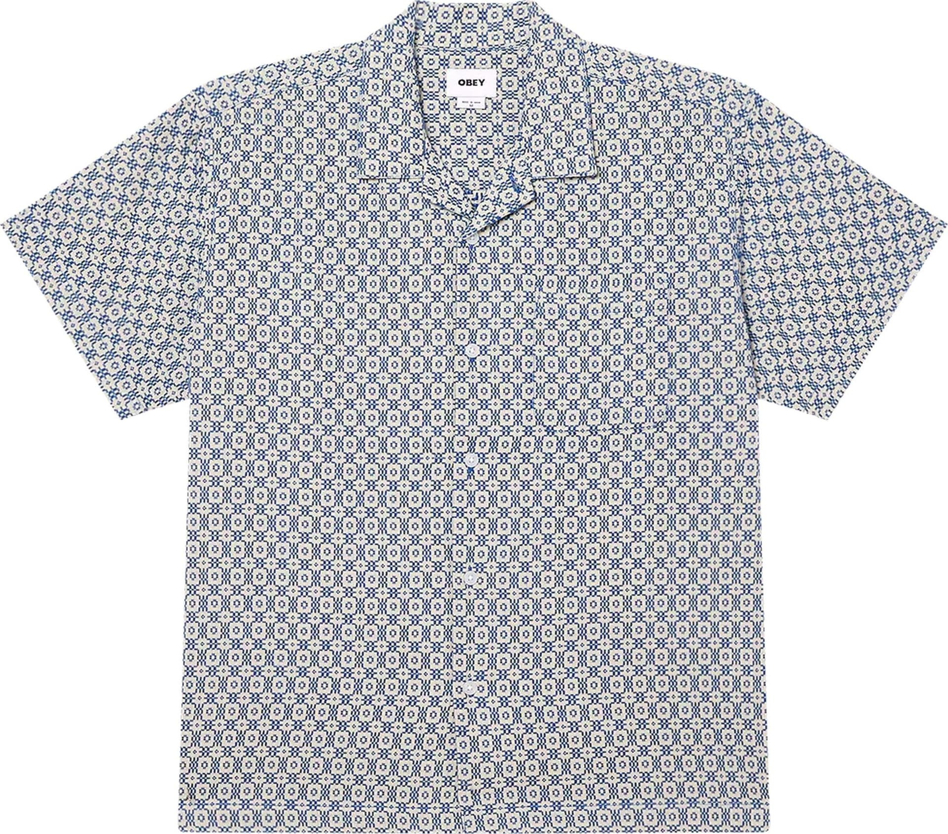 OBEY camicia obey adrian woven - unbleached multi – OTHER