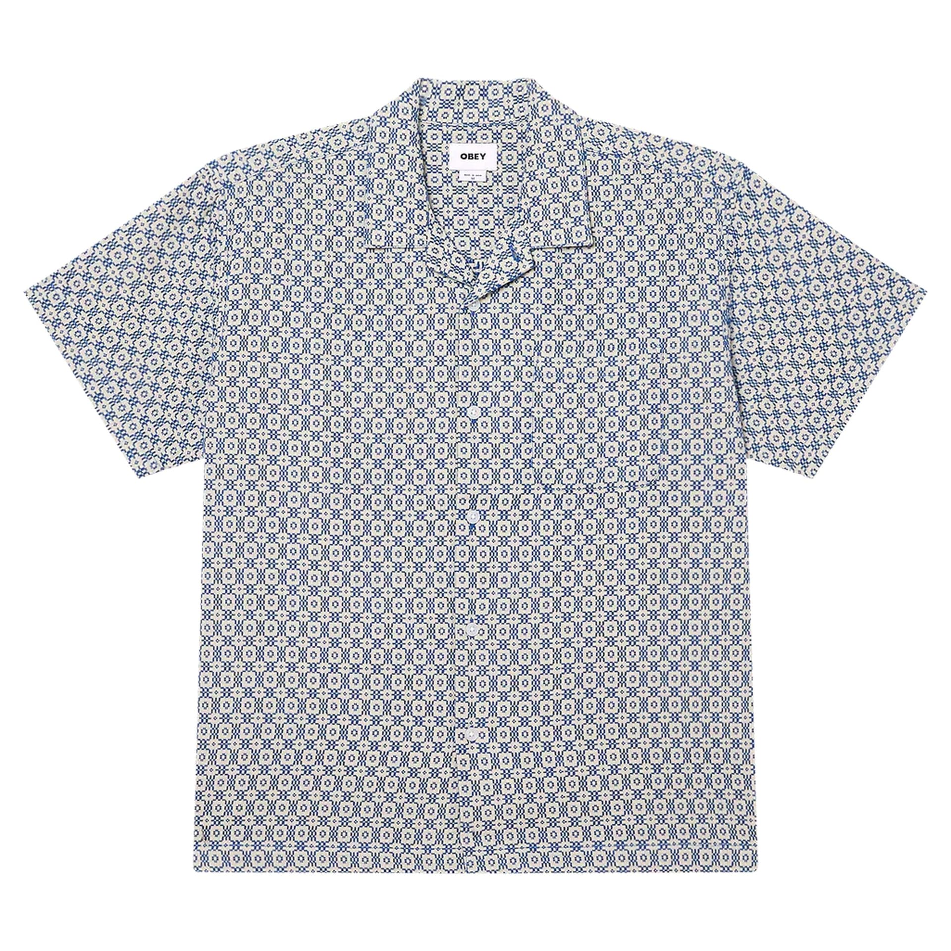 OBEY camicia obey adrian woven - unbleached multi - 3