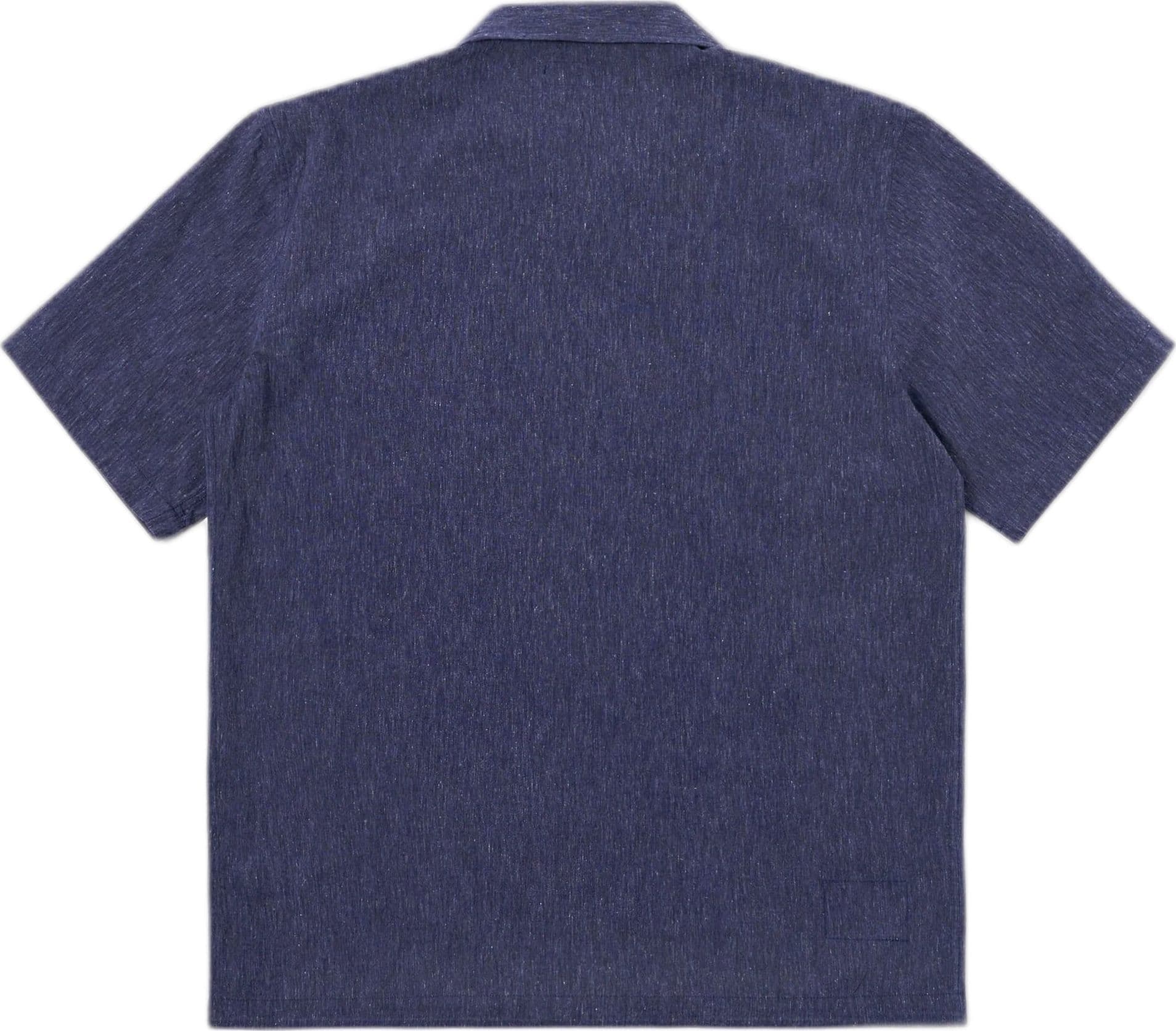 UNIVERSAL WORKS camicia universal works road shirt sido linen mix - navy - 5