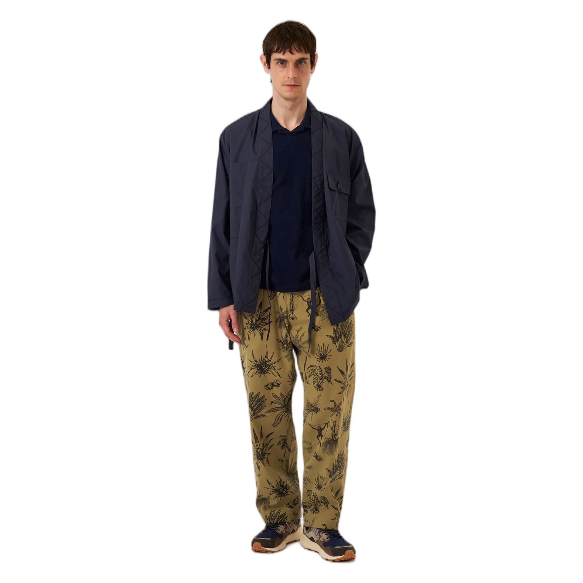 UNIVERSAL WORKS giacca universal works osaka work jacket peached poplin - navy - 3