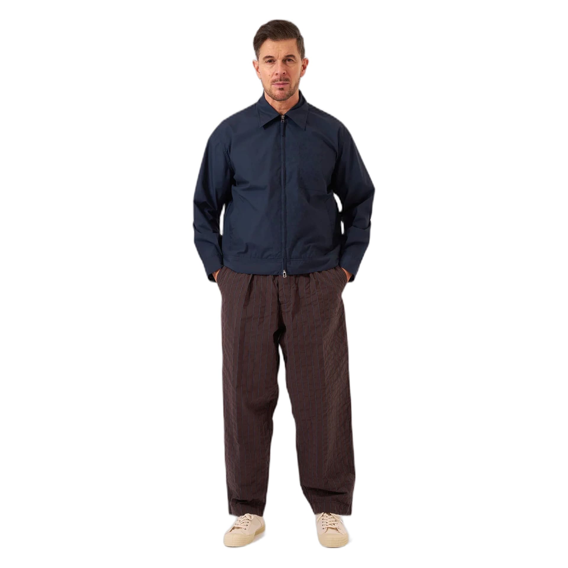 UNIVERSAL WORKS giacca universal works rose bowl jacket recycled poly tech - navy - 3