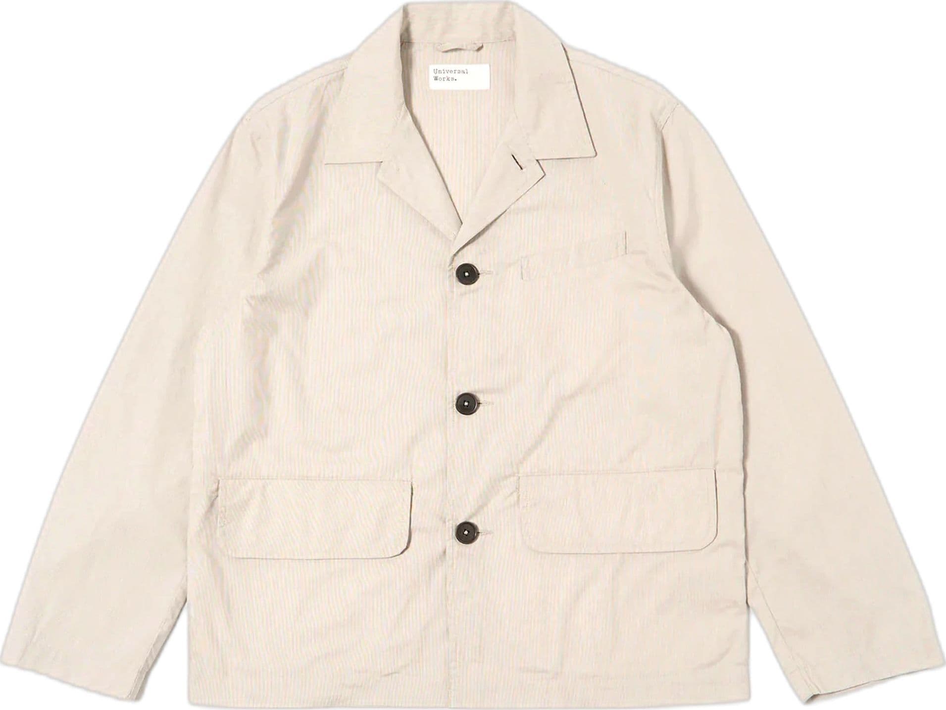 UNIVERSAL WORKS giacca universal works franck jacket kennedy stripe - brown - 6