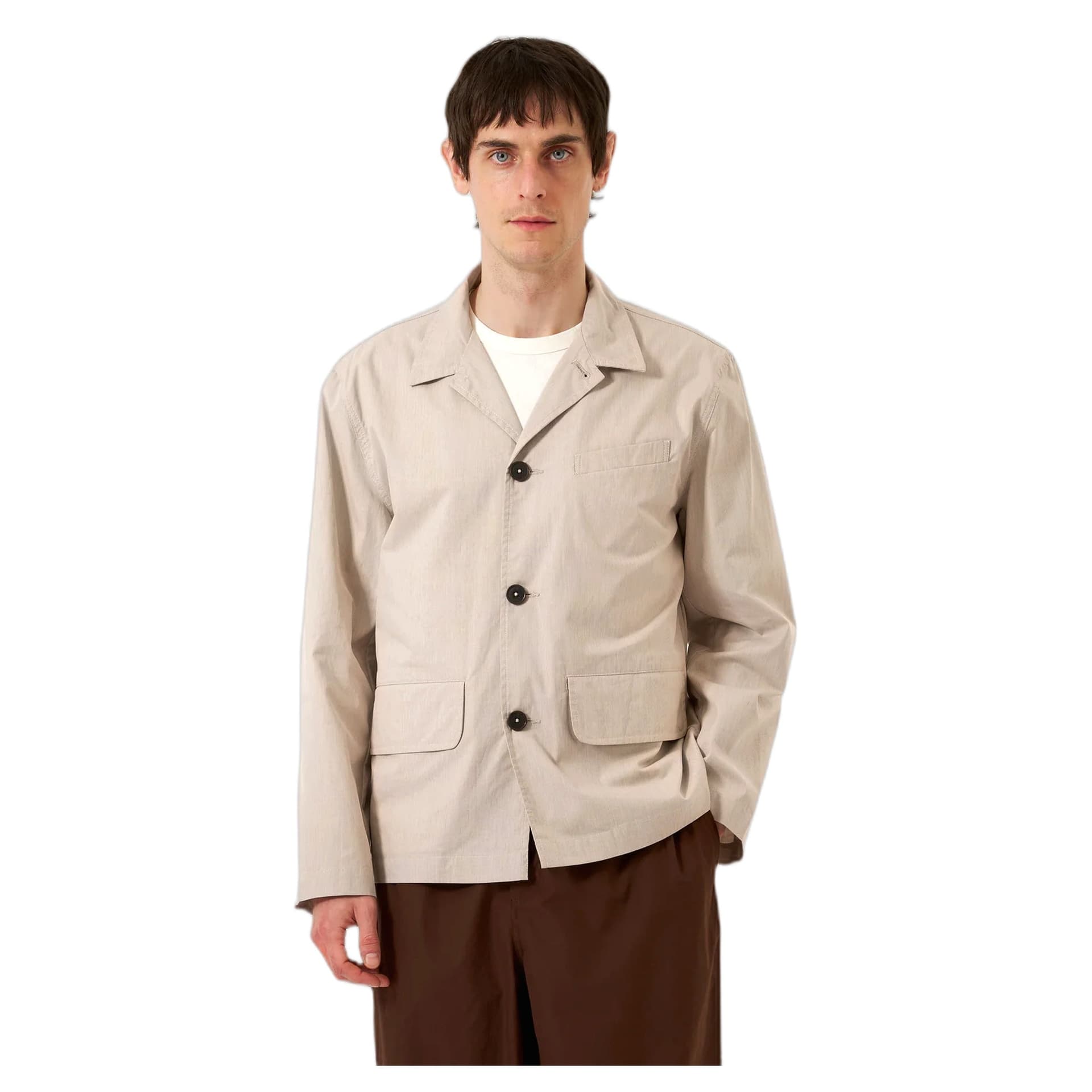 UNIVERSAL WORKS giacca universal works franck jacket kennedy stripe - brown - 3