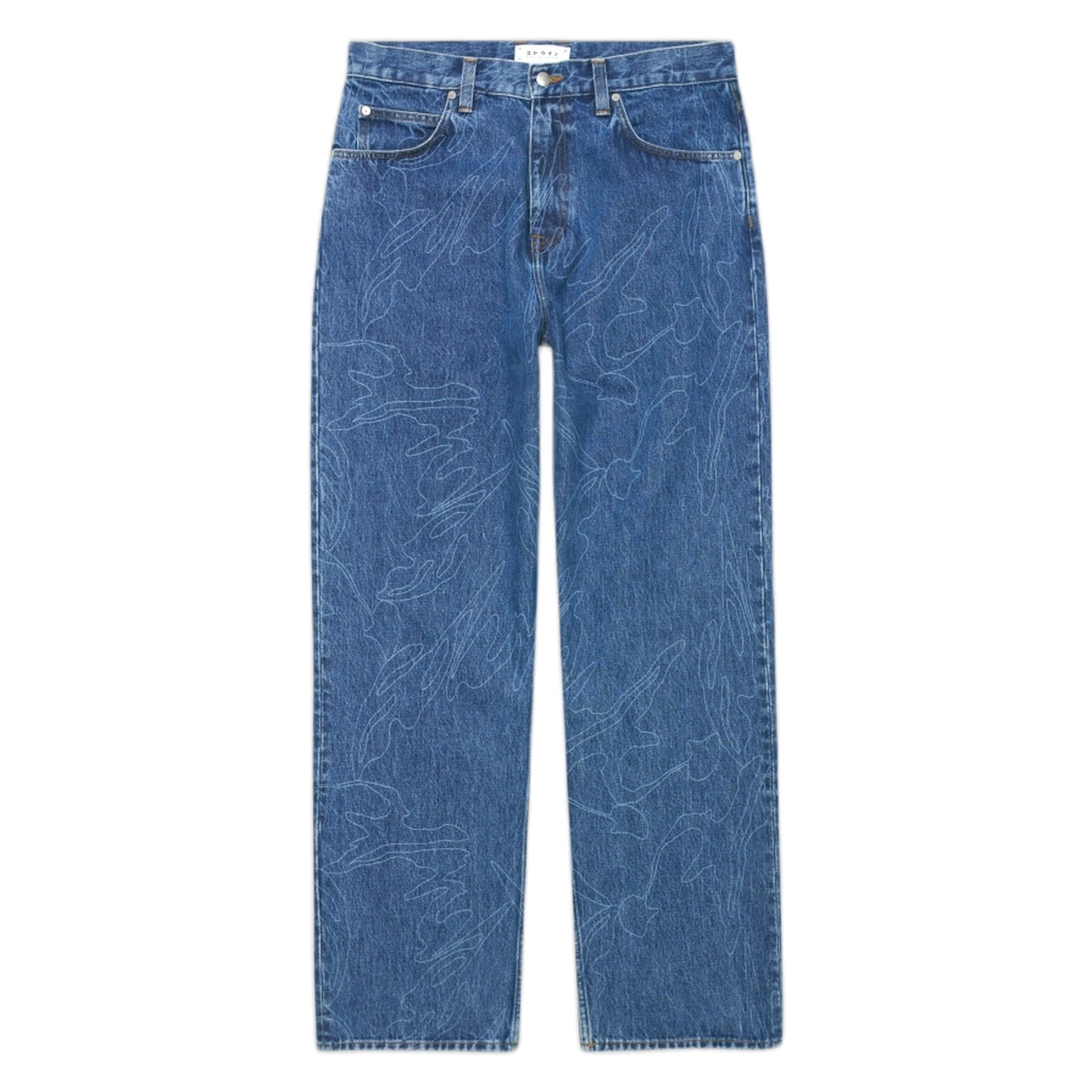 EDWIN jeans edwin shizuku matrix pant - aol mid stone wash - 5
