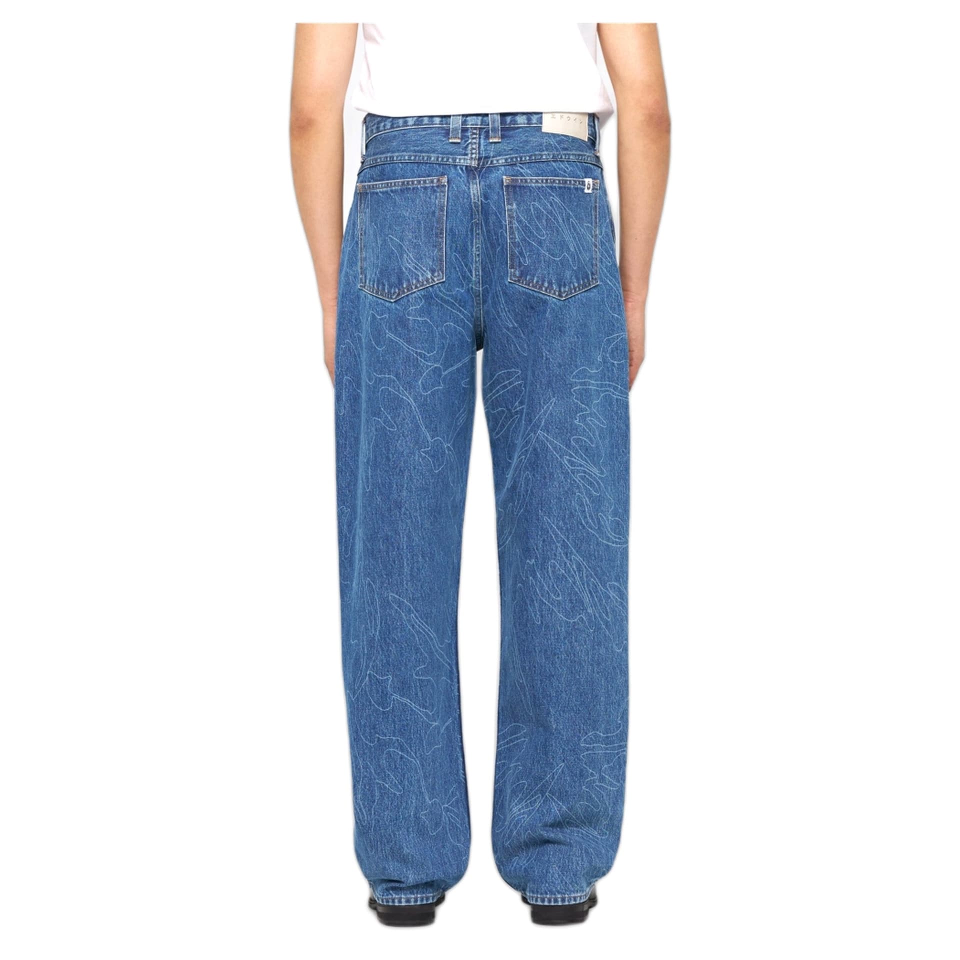 EDWIN jeans edwin shizuku matrix pant - aol mid stone wash - 3