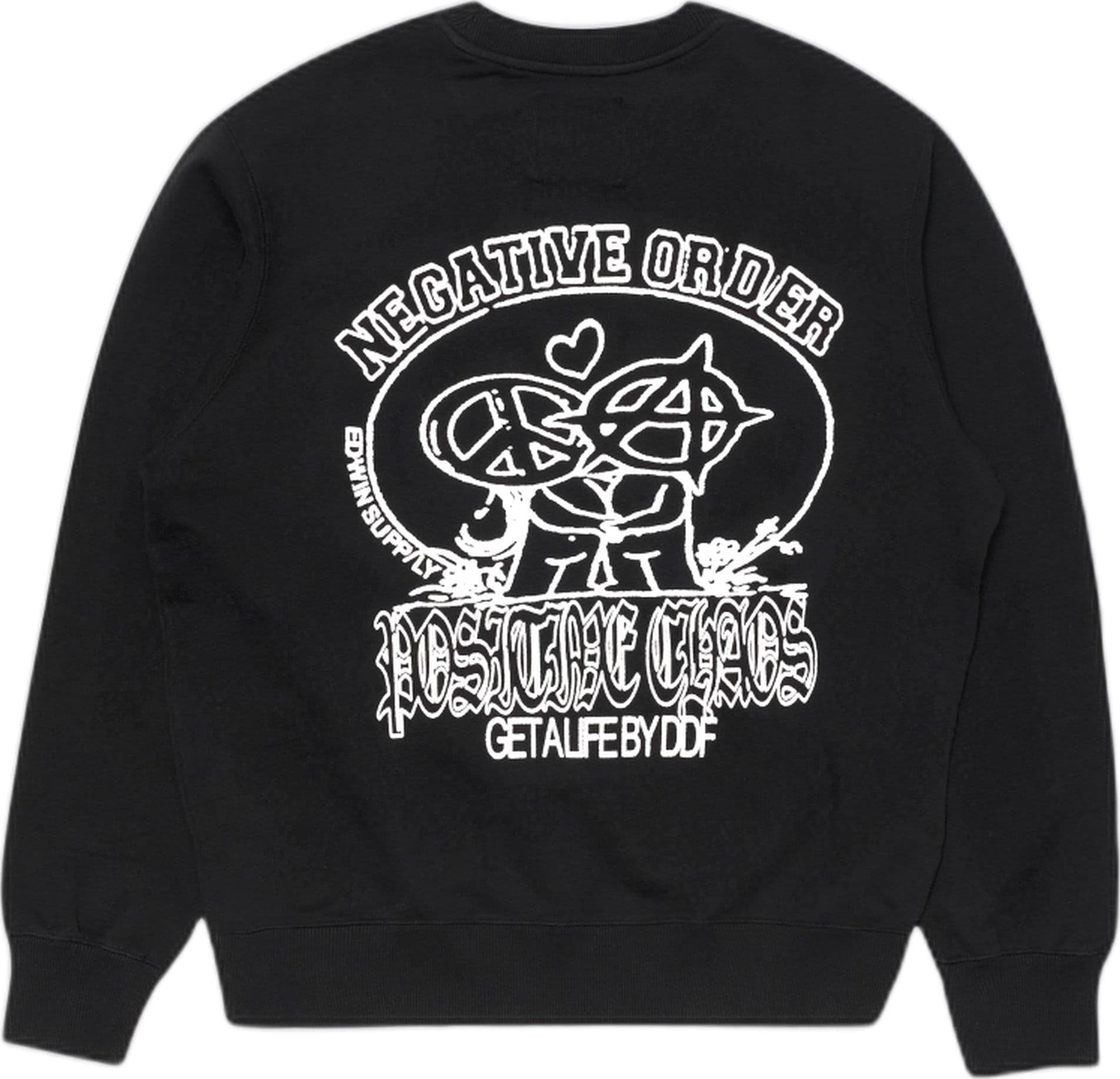EDWIN felpa edwin positive chaos sweat - black - 2