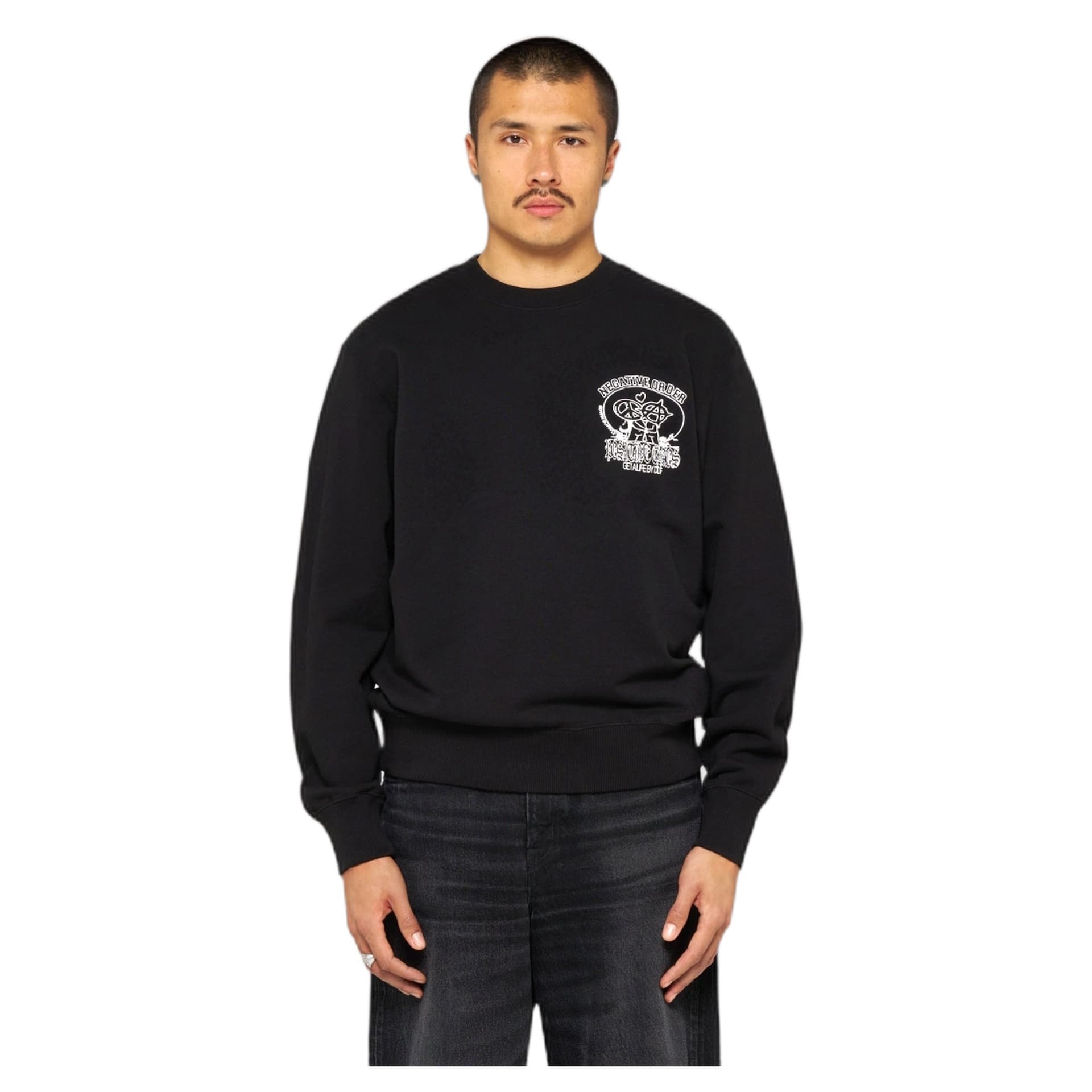 EDWIN felpa edwin positive chaos sweat - black - 3