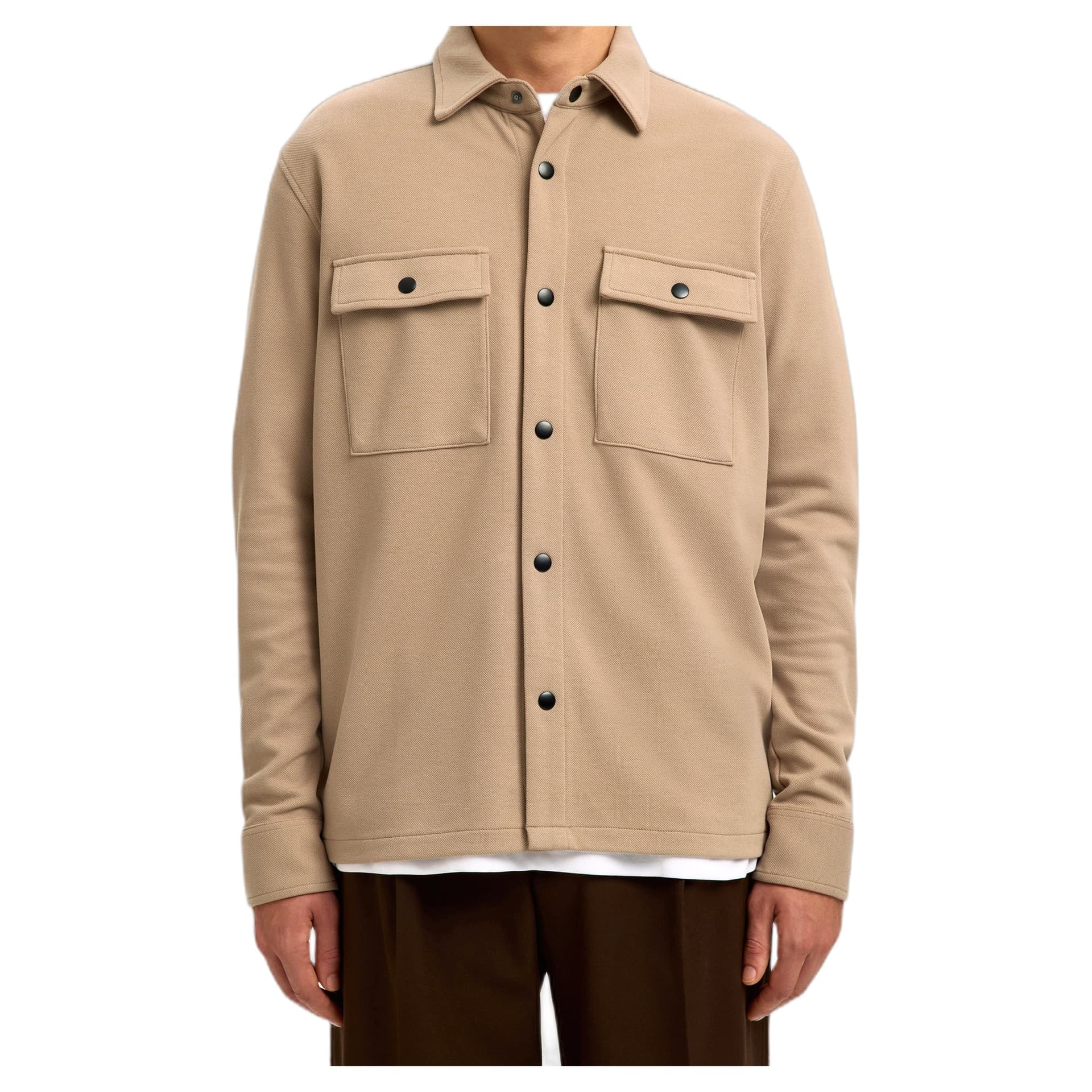 SELECTED HOMME camicia selected homme jackie sweat jacket - marrone - 4