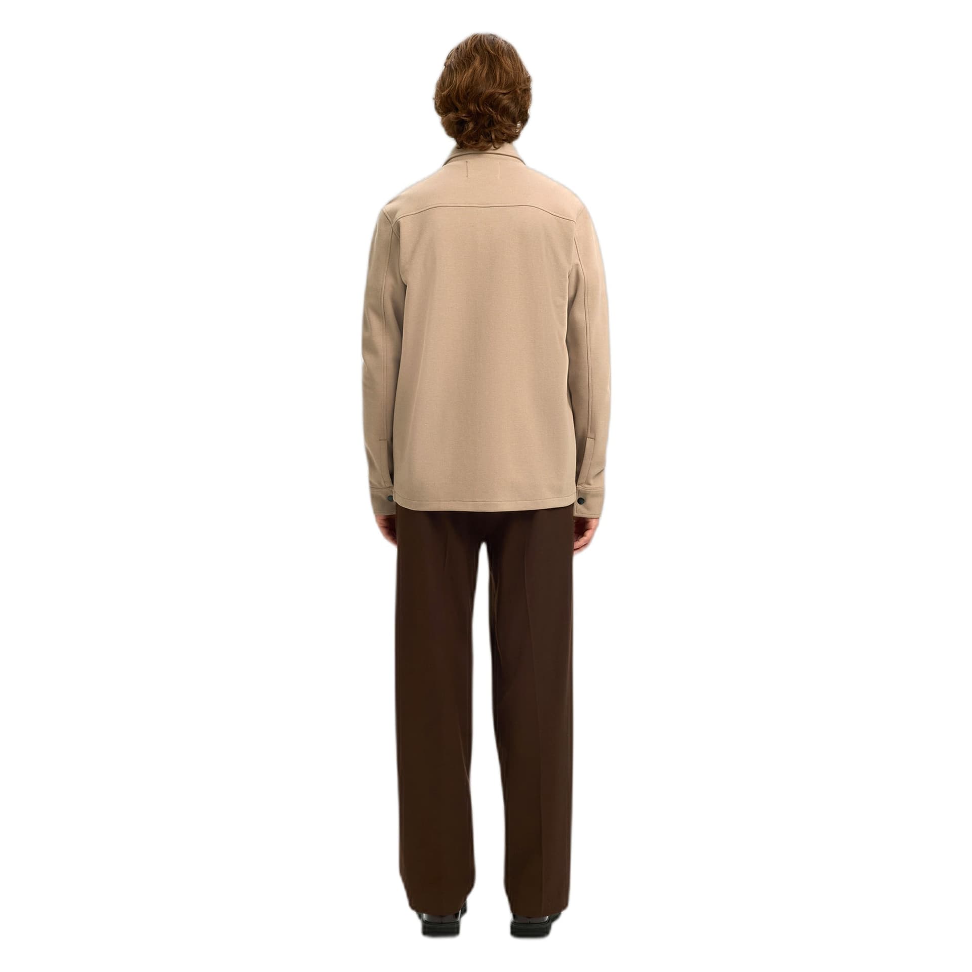 SELECTED HOMME camicia selected homme jackie sweat jacket - marrone - 6