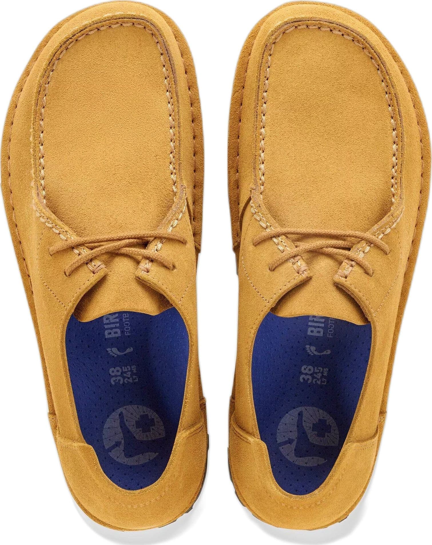BIRKENSTOCK scarpe birkenstock utti lace suede leather - cork brown - 2