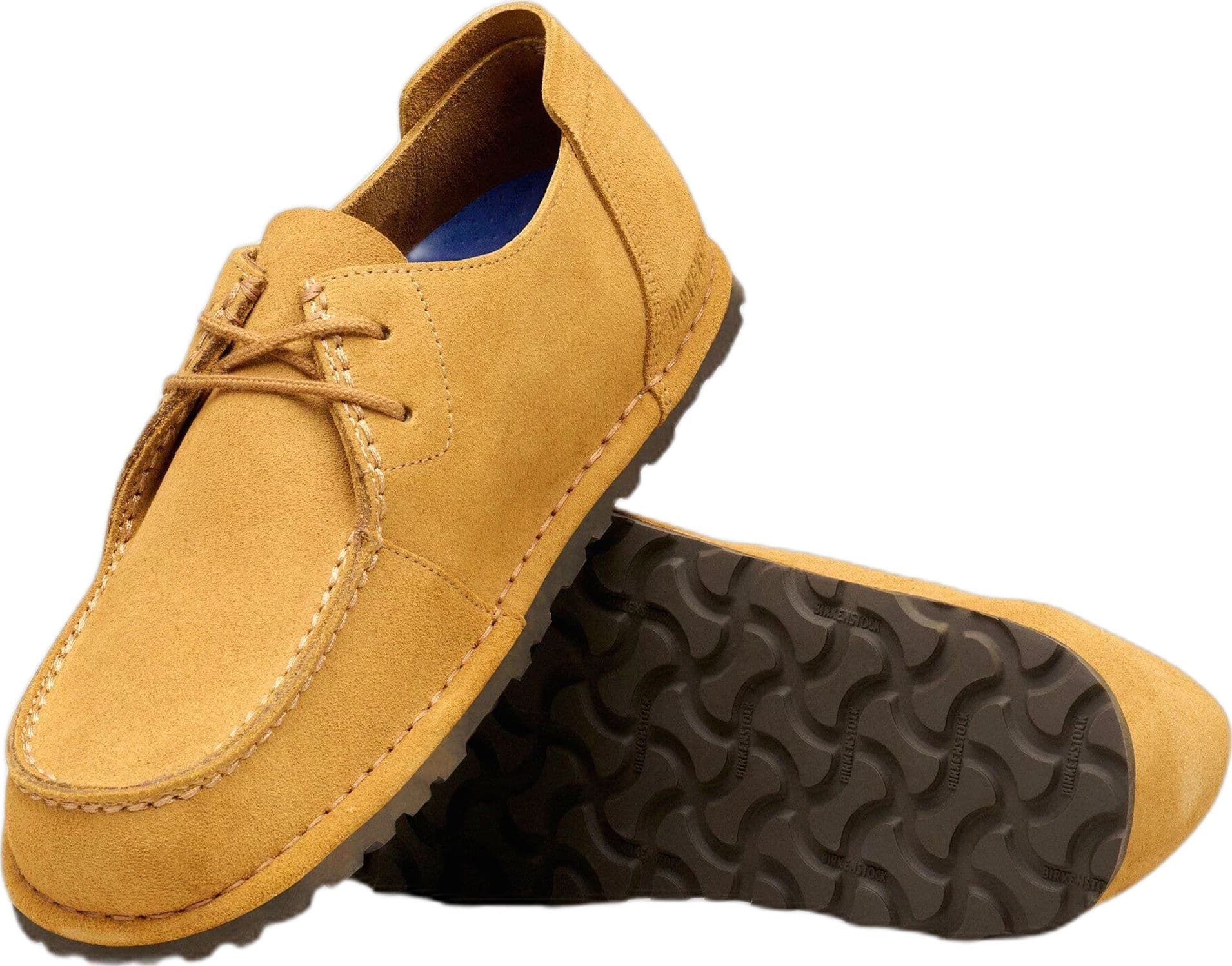 BIRKENSTOCK scarpe birkenstock utti lace suede leather - cork brown - 3