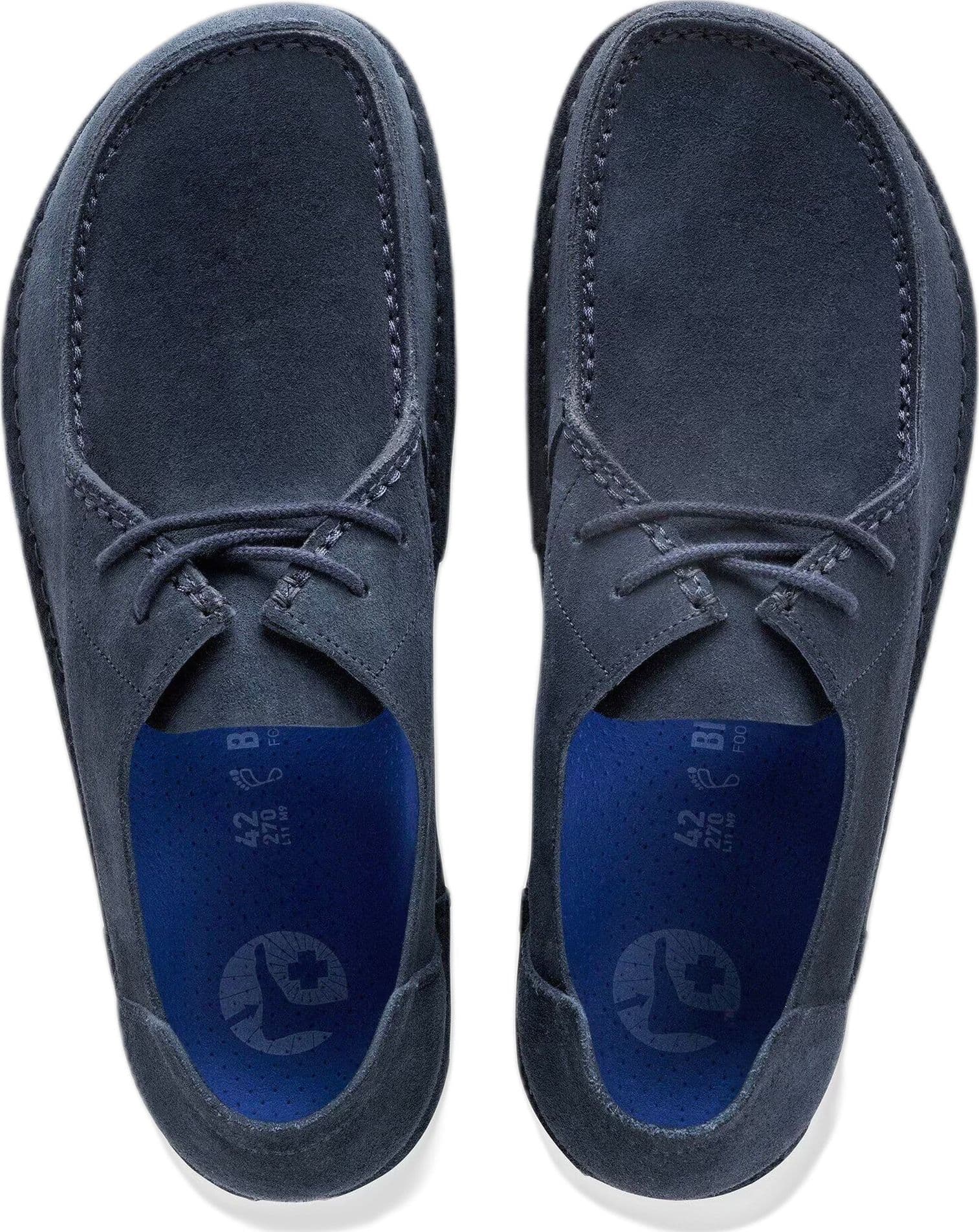 BIRKENSTOCK scarpe birkenstock utti lace suede leather - new navy - 2