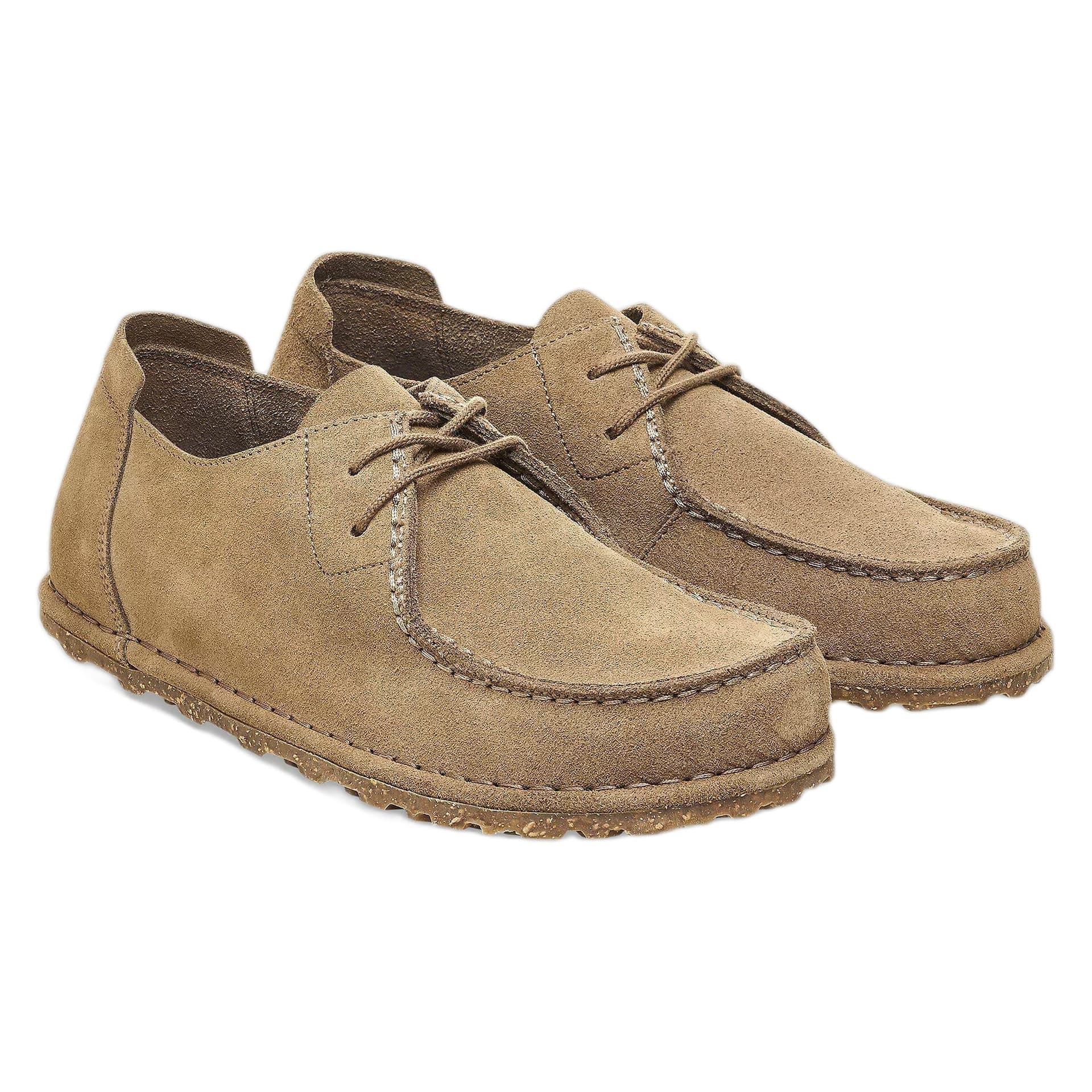 BIRKENSTOCK scarpe birkenstock utti lace suede leather - gray taupe - 2