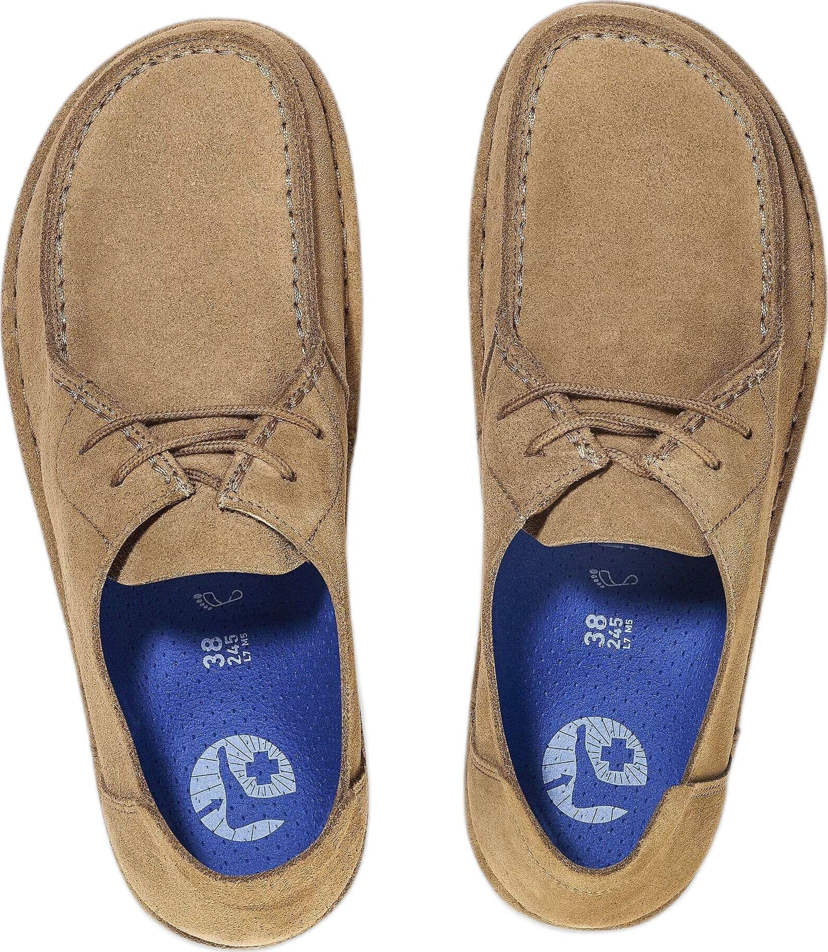 BIRKENSTOCK scarpe birkenstock utti lace suede leather - gray taupe - 5