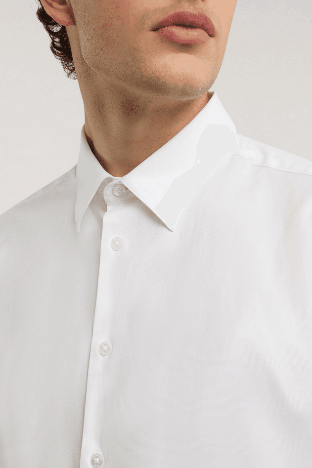 TRUSSARDI camicia slim fit uomo bianco - 2