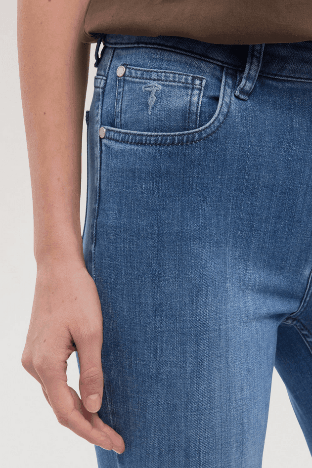 TRUSSARDI jeans skinny donna blue - 3