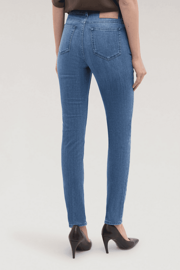 TRUSSARDI jeans skinny donna blue - 4