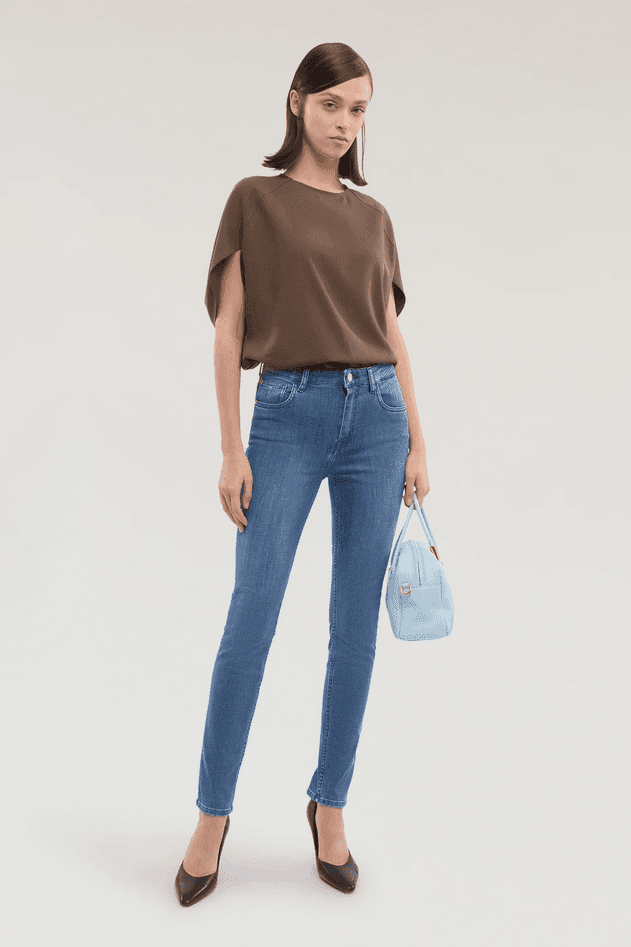 TRUSSARDI jeans skinny donna blue - 5
