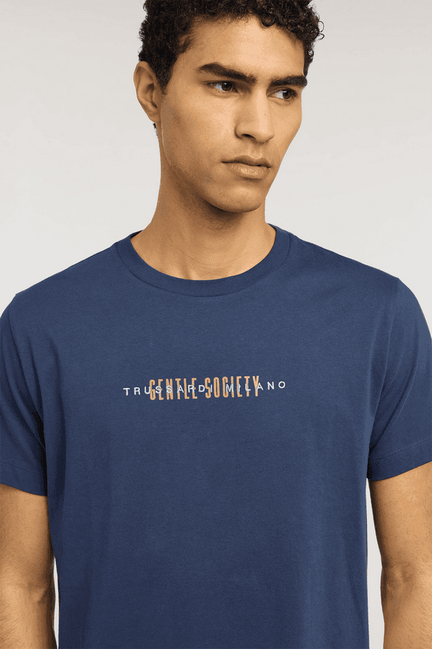 TRUSSARDI t-shirt uomo blue navy - 3