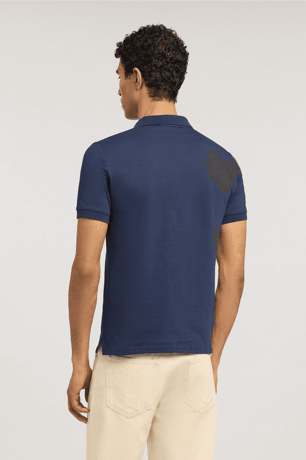 TRUSSARDI polo slim fit uomo blue navy - 4