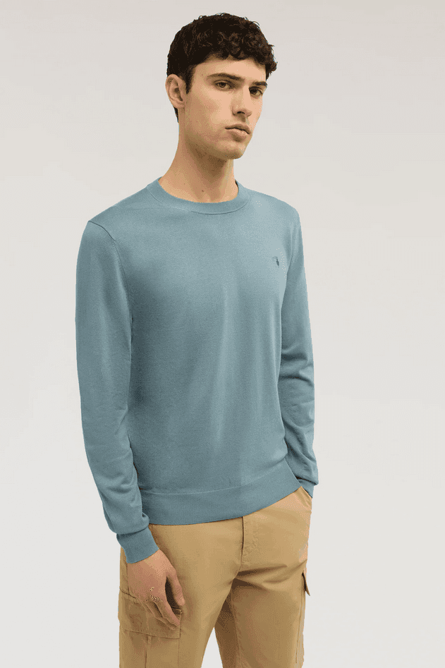 TRUSSARDI maglia girocollo uomo dark sky - 2