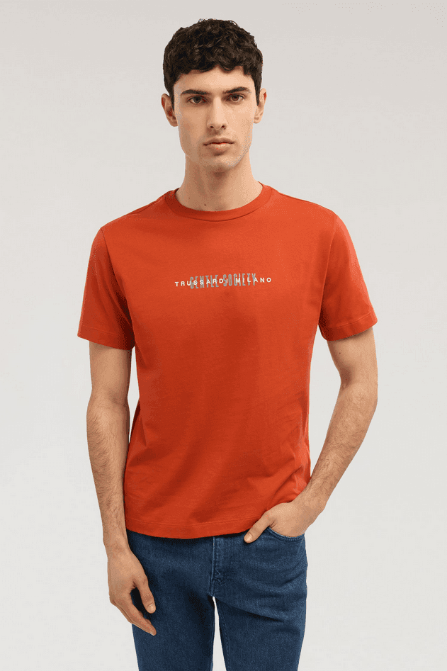 TRUSSARDI t-shirt uomo rosso - 2