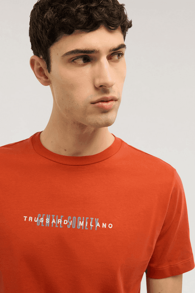 TRUSSARDI t-shirt uomo rosso - 3