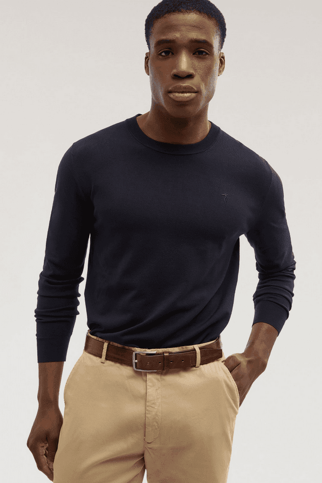 TRUSSARDI maglia uomo blu navy - 2