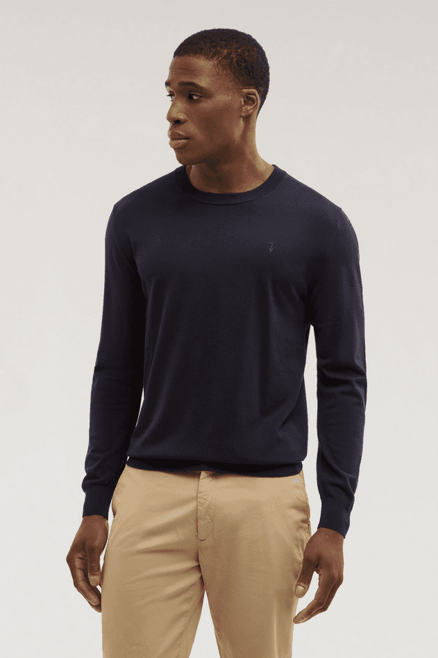 TRUSSARDI maglia uomo blu navy - 4