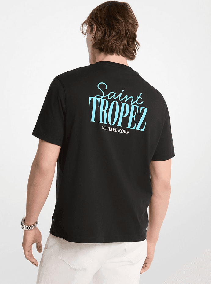 MICHAEL KORS t-shirt saint tropez uomo nero - 2