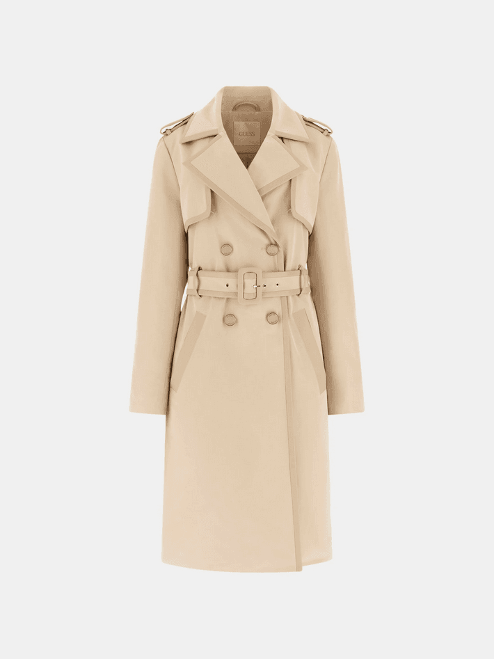 GUESS trench con cintura donna beige - 6