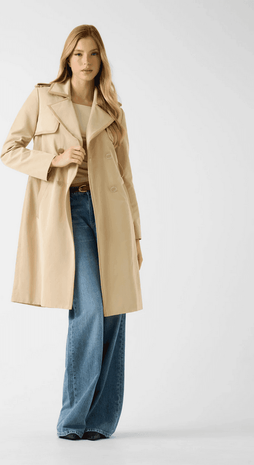 GUESS trench con cintura donna beige - 2
