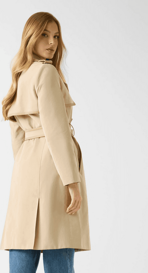 GUESS trench con cintura donna beige - 5