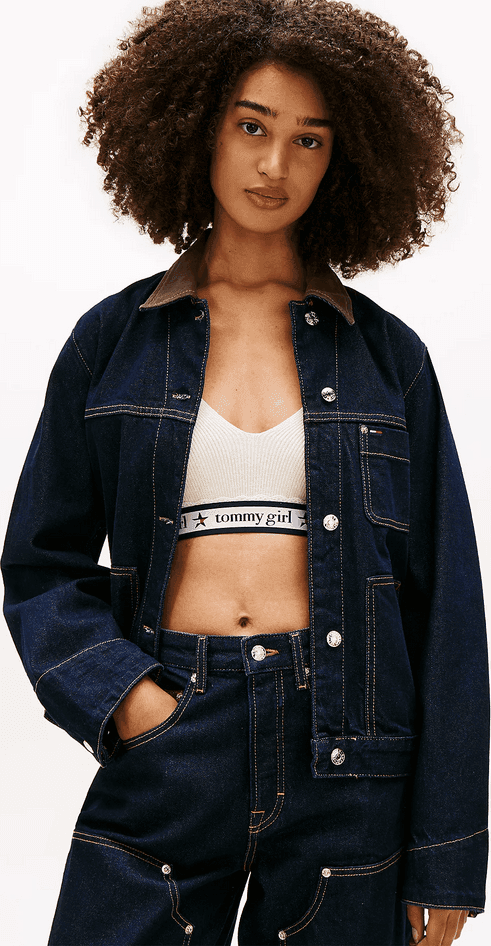 Tommy Hilfiger giubbino donna denim dark - 3