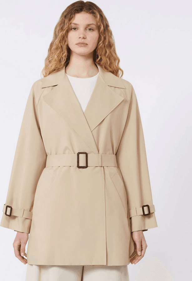 MAX MARA trench corto donna beige - 2