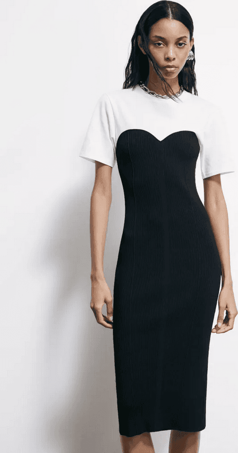 PATRIZIA PEPE abito donna bianco-nero - 2