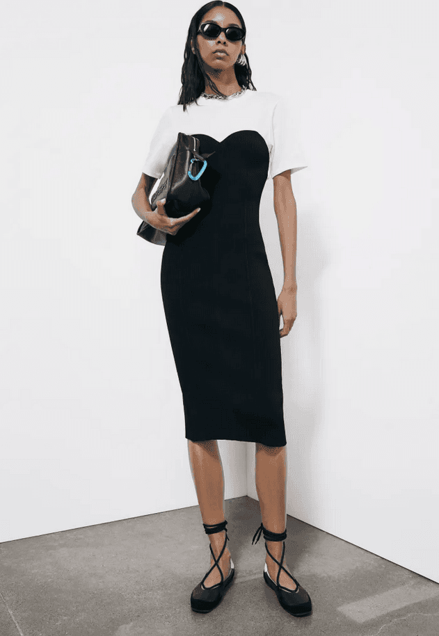 PATRIZIA PEPE abito donna bianco-nero - 6