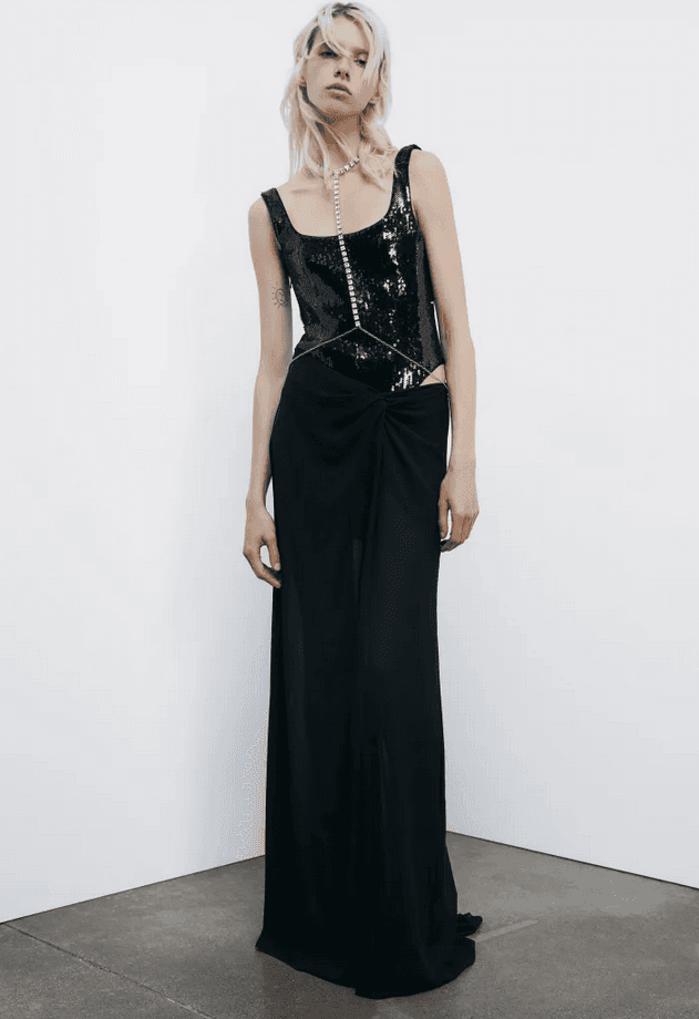 PATRIZIA PEPE abito lungo donna nero - 7