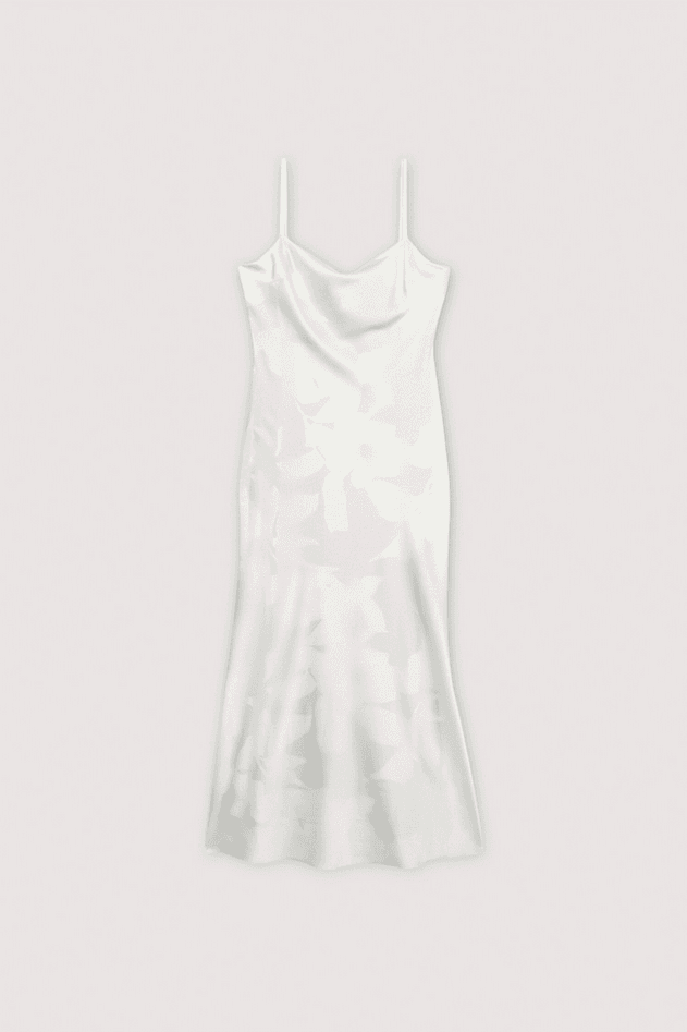 TRUSSARDI abito in doppio tessuto donna bianco - 6