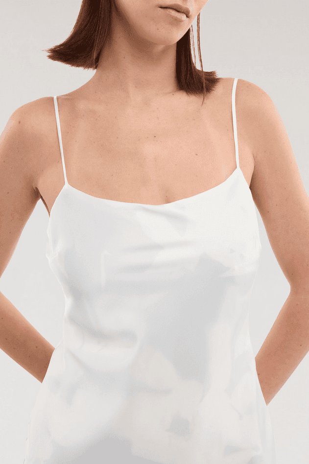 TRUSSARDI abito in doppio tessuto donna bianco - 3