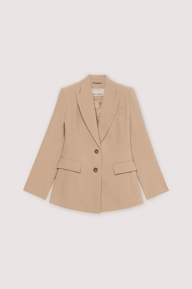 TRUSSARDI giacca in candy donna beige - 6